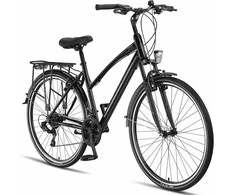 Licorne Bike trekingo dviratis, 28 colių, plieno rėmas, 21 pavaros, priekinė amortizacija, M 01 LCR 28330 44 001