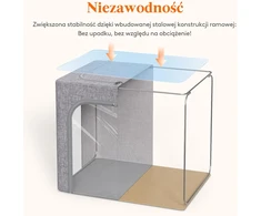Lifewit drabužių laikymo dėžių rinkinys su metaliniu rėmu, 100 l, 3 vnt., 23231