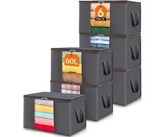 Lifewit drabužių laikymo krepšiai 60 l, 6 vnt., 55 × 35 × 31,5 cm, 22117