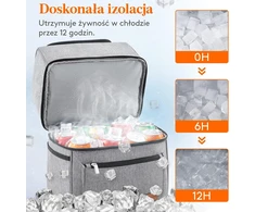 Lifewit termoizoliacinė kuprinė 21 l, iki 30 skardinių, nepralaidi skysčiams, QSLF230082GY