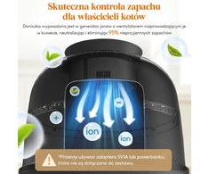 Lifewit uždaras kačių tualetas su kvapų šalinimo sistema ir dirbtiniu augalu DCLB01