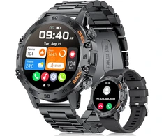 LIGE išmanusis laikrodis vyrams, AMOLED ekranas, atsparus, 120 sporto režimų, BW1846A