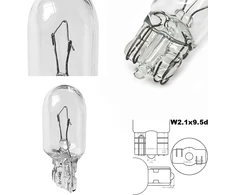 LIGHTWORLD24 W5W T10 automobilinė lemputė 12 V 5 W, 10 vnt., LWW5WT1012V