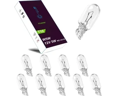 LIGHTWORLD24 W5W T10 automobilinė lemputė 12 V 5 W, 10 vnt., LWW5WT1012V