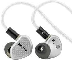 Linsoul į ausis įdedamos laidinės HiFi ausinės su 10 mm dinaminiu keitikliu Kefine Klean