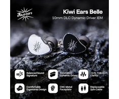 Linsoul į ausis įdedamos laidinės HiFi ausinės su 10 mm DLC keitikliu Kiwi Ears Belle