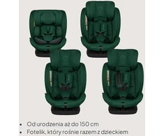 Lionelo automobilinė kėdutė Bastiaan i-Size 360°, ISOFIX, 40–150 cm, 0–36 kg