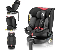 Lionelo automobilinė kėdutė Navy i-Size 40–150 cm, ISOFIX, 360° LO-NAVY I-SIZE Juodas Raudonas