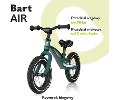 Lionelo balansinis dviratis Bart Air 12 col., iki 30 kg, EVA ratai, LO-BART AIR Žalias FOREST
