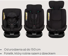 Lionelo Bastiaan i-Size automobilinė kėdutė 40–150 cm su ISOFIX, 360° pasukama, 181654