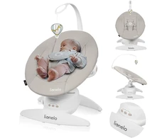 Lionelo elektrinis kūdikių supamasis gultukas su 360° pasukama sėdyne Iris LO-IRIS BEIGE SAND
