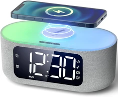 LIORQUE skaitmeninis žadintuvas su Bluetooth, baterinis, metalinis, B02