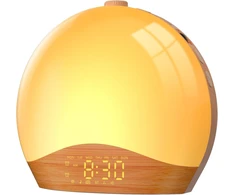 LIORQUE šviesos žadintuvas su saulėtekio simuliacija, Bluetooth ir FM radiju K2
