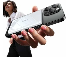 LISEN MagSafe itin plonas magnetinis powerbank 5000 mAh, bevielė kortelės tipo baterija iPhone