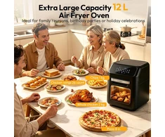 LLIVEKIT karšto oro gruzdintuvė 12 l, 1800 W su skaitmeniniu valdymu LIVE16