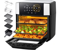 LLIVEKIT karšto oro gruzdintuvė 15 l, 1800 W, 10 programų, Lk45