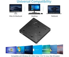 LMEN išorinis CD/DVD įrenginys su USB 3.0 ir USB-C, iki 5 Gb/s, BT520
