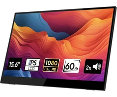 Logicom nešiojamasis liečiamasis monitorius 15,6 col. Full HD IPS 60 Hz GS156B2