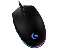 Logitech G203 LIGHTSYNC su laidu žaidimų pelė, 8000 DPI, RGB apšvietimas, 6 programuojami mygtukai, juoda