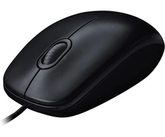 Logitech su laidu optinė pelė USB 1000 DPI abiem rankoms juoda M90