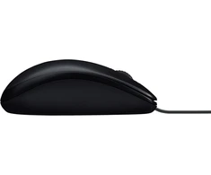 Logitech su laidu optinė pelė USB 1000 DPI abiem rankoms juoda M90