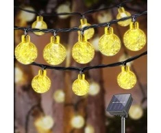 LQWELL Lauko girliandos su saulės energija, 10 m