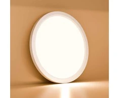 Lubinis šviestuvas LQWELL LED lubų šviestuvas, 18 W, apvalus, IP44, 3000 K, 1980 lm, 22 cm, plokščias dizainas