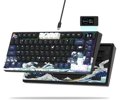 LQXQ mechaninė žaidimų klaviatūra 75 %, USB-C, RGB, Hot-Swap SK80