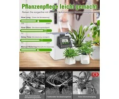 Lvelfe automatinis laistymo sistemos rinkinys su reguliuojamu vandens kiekiu, 10 mm žarna, 11 augalams, IK10P