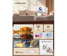 Magcubic nešiojamasis projektorius 1080p, 800 ANSI lm, Wi-Fi 6, Bluetooth 5.4 HY450MAX