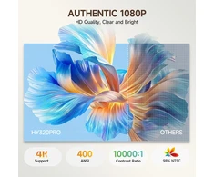 Magcubic nešiojamasis projektorius Full HD 1080p, Wi-Fi 6, Bluetooth 5.4 HY320Pro