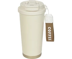 Maideduo kelioninis termopuodelis 500 ml su šiaudeliu, Kaffee-LH
