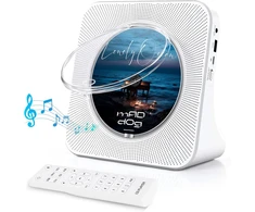 MAITE nešiojamas CD grotuvas su Bluetooth, FM radiju ir 3 W garsiakalbiais MT-CDPEU-SD