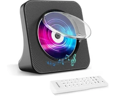 MAITE nešiojamas CD grotuvas su Bluetooth 5.0, FM radiju ir HiFi garsiakalbiais MT-CDPEU-SD BLK