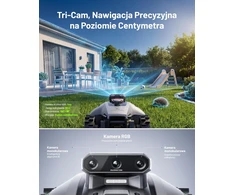 Mammotion vejapjovės robotas be ribinio laido, 500 m², Tri-Cam AI Vision, 19 cm plotis, YUKA mini 2 500