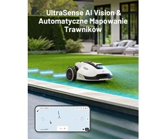 Mammotion vejapjovės robotas su šlavimo funkcija, 20–90 mm aukščio reguliavimu, 320 mm pločiu, YUKA 2000