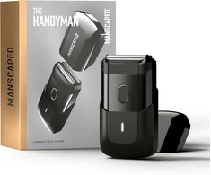 MANSCAPED vyriška folinė veido skutimosi mašinėlė, vandeniui atspari, akumuliatorinė, The Handyman