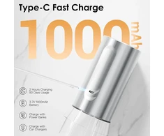 Marchpower elektrinių druskos ir pipirų malūnėlių rinkinys su USB-C įkrovimu ir 100 ml talpa