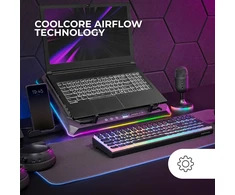Mars Gaming nešiojamojo kompiuterio aušinimo stovas iki 18 colių su RGB MNBCULTRA