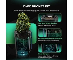 Mars Hydro giluminė hidroponinė DWC auginimo sistema, 2 × 5 galonų, 8 W oro pompa