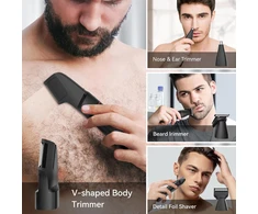 MAXGROOM elektrinis kūno plaukų kirpimo aparatas 4 viename, IPX6, LED ekranas, M-881