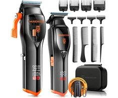MAXGROOM plaukų kirpimo mašinėlė vyrams su LED ekranu, 10 W, keraminiai peiliukai, M-3908-B