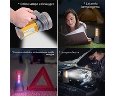 MAYTHANK rankinis LED prožektorius 3000 lm, 10000 mAh, USB-C, IPX4