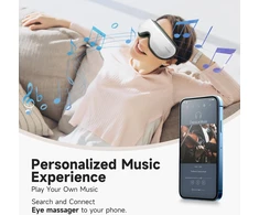 Medcursor elektrinis akių masažuoklis su šildymu, Bluetooth ir oro slėgio masažu SD-206B