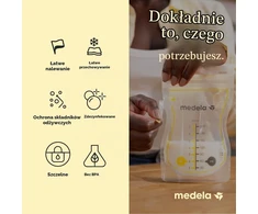 Medela Easy Pour vienkartiniai pieno laikymo maišeliai 210 ml, 100 vnt., 101046322