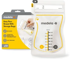 Medela motinos pieno laikymo maišeliai Easy Pour, 210 ml, 50 vnt., 101046331