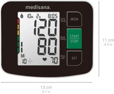 Medisana žastinis kraujospūdžio matuoklis BU 516 su pulso ir aritmijos indikacija