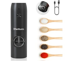 MERTTURM elektrinis pipirų ir druskos malūnėlis su USB-C įkrovimu HK002-1