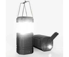 Mesqool LED kempingo žibintas su saulės kolektoriumi, 200 lm, 35 val. veikimo laikas, CL1000