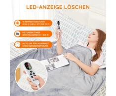Mia&amp;Coco elektrinis pledas, 130 × 160 cm, 10 šildymo lygių, laikmatis iki 9 h, OB-007